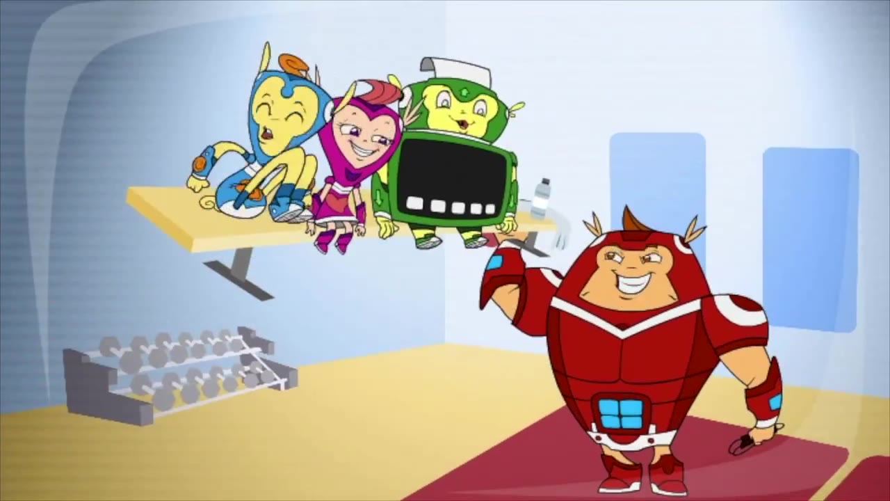 Scene from Wonkidos Exercise with Stacks episode